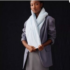 NWT Anthropologie Maeve Puffer Scarf Light Blue OS